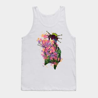 Abstract Geisha Tank Top